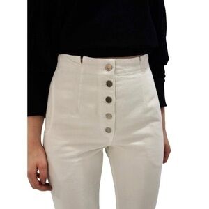 Rachel‎ Comey White Dock High Rise Cotton Pants Trousers Size 2